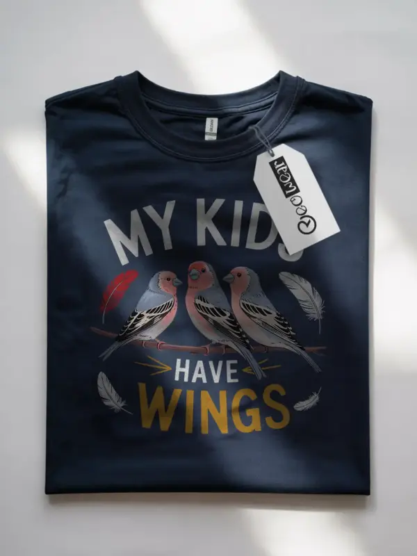 Navy pet finch t-shirt – funny bird dad gift, finch lover shirt