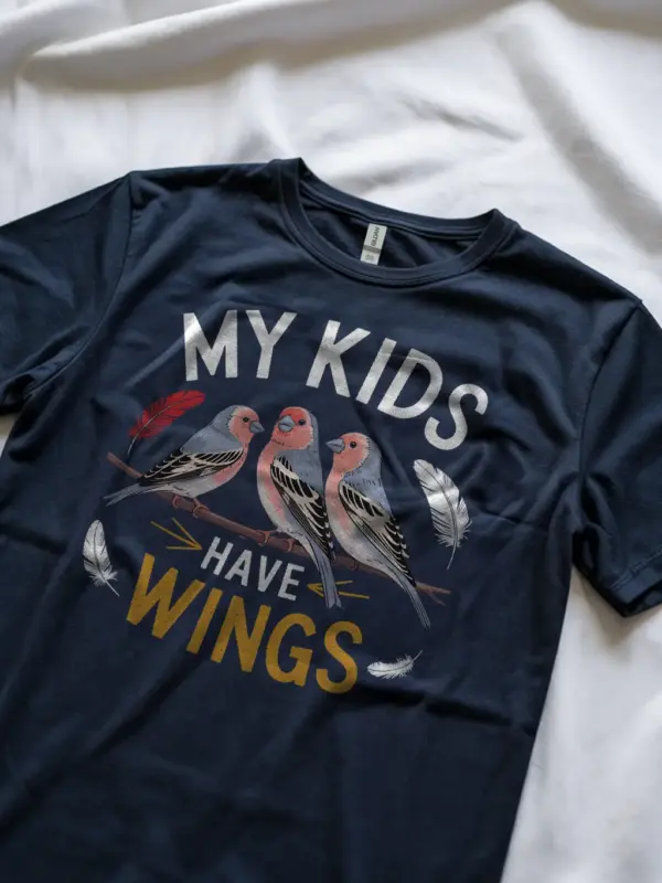 Navy pet finch t-shirt – funny bird dad gift, finch lover shirt