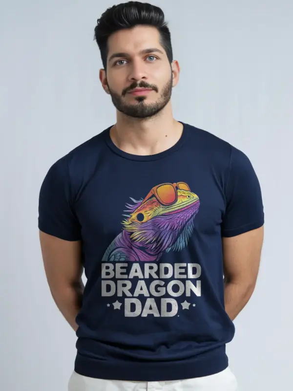 Bearded dragon dad shirt – funny lizard t-shirt for reptile lovers