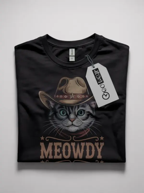 Ojos azules cat meowdy shirt