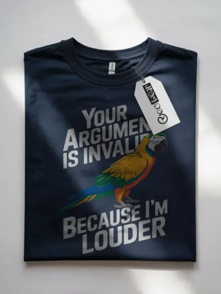 Navy loud macaw shirt – cute pet bird t-shirt, macaw dad top