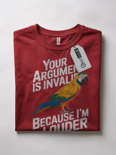 Red macaw shirt – hybrid macaw mom tee, funny bird tee