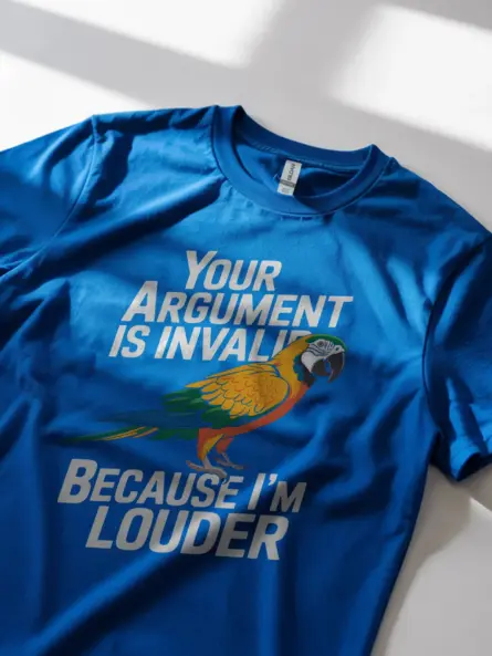 Your argument is invalid macaw t-shirt