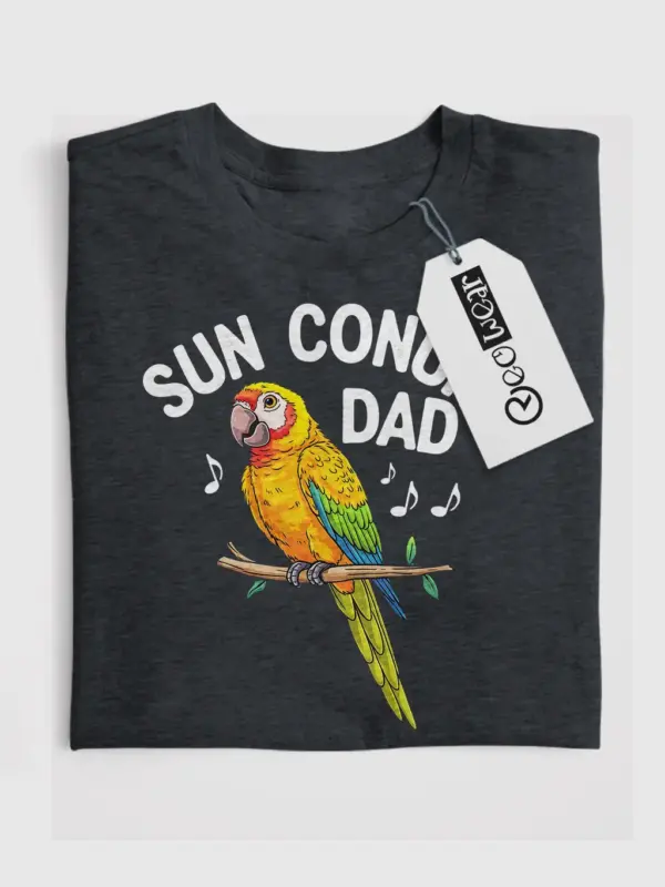 Parakeet shirt, dark heather cute bird t-shirt, pet parrot tee, green budgie graphic