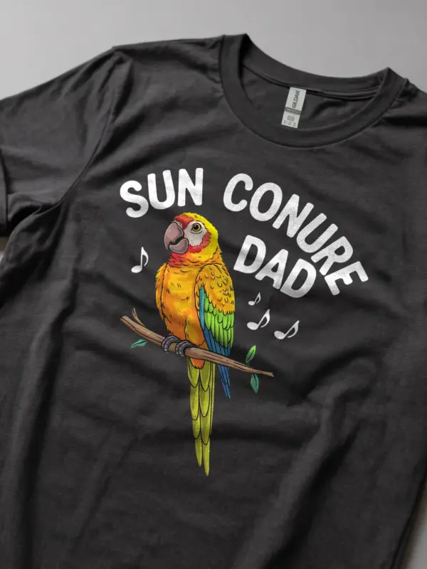 Parakeet shirt, dark heather cute bird t-shirt, pet parrot tee, green budgie graphic