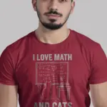 I love math and cats shirt