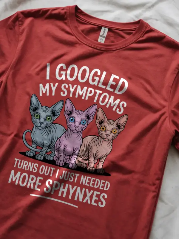 Red sphynx cat symptoms shirt – sphynx mom dad tee