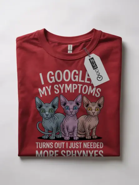 Red sphynx cat symptoms shirt – sphynx mom dad tee