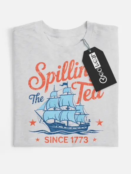 Spilling the tea since 1773 on sport grey shirt – spilling the tea, patriotic party t-shirt