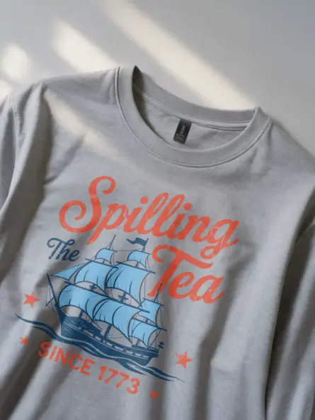 Spilling the tea since 1773 on sport grey shirt – spilling the tea, patriotic party t-shirt