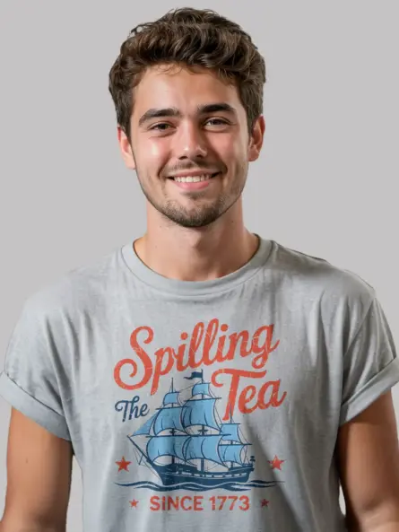 Spilling the tea since 1773 on sport grey shirt – spilling the tea, patriotic party t-shirt