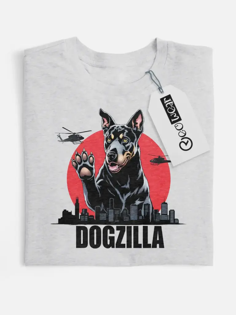 Dogzilla Shirt on Sport Grey – Funny Dogzilla Shirt for Men and Women