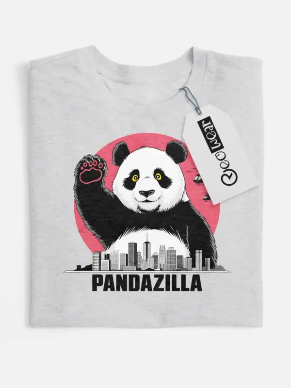 Pandazilla giant panda shirt sport grey color