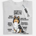 Sheltie shirt, herding dog shirt, funny dog lover tee – sport grey