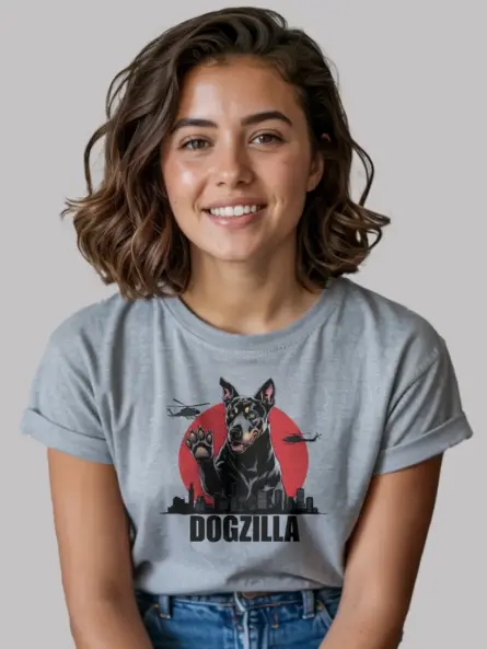Dogzilla shirt on sport grey – funny dogzilla shirt for men and women