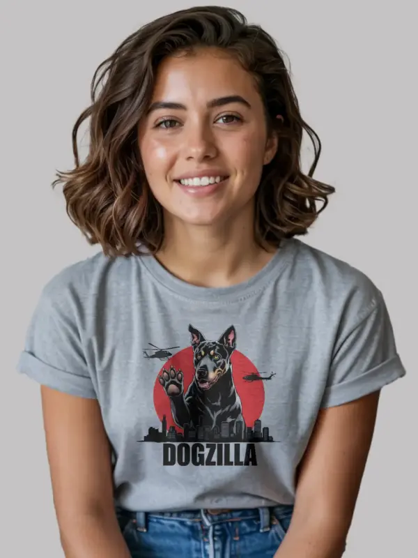 Dogzilla shirt on sport grey – funny dogzilla shirt for men and women