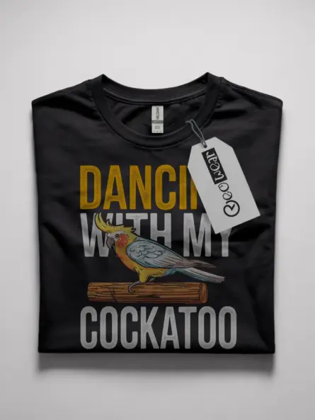 Sulphur-crested cockatoo shirt, funny parrot lover gift, black bird shirt, cockatoo mom dad