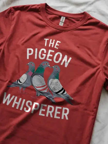 Red pigeon whisperer shirt – pet bird gift tee, cute pigeon shirt for men and women