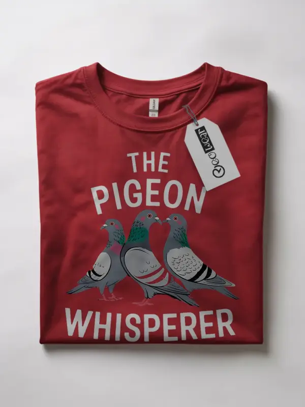 Red pigeon whisperer shirt – pet bird gift tee, cute pigeon shirt for men and women