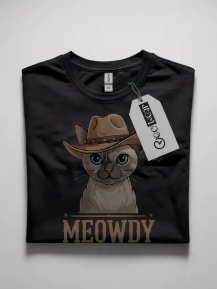 Adorable tonkinese cat meowdy shirt – cowboy tee - image 7