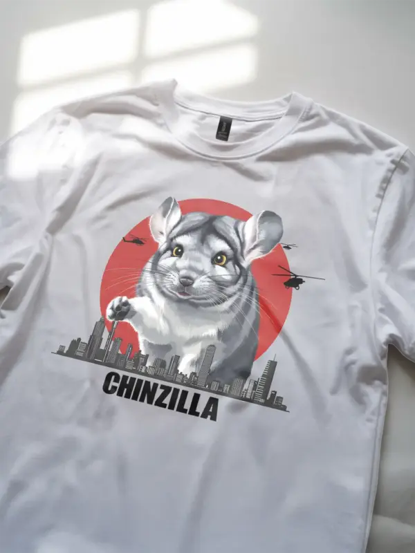 Chinzilla shirt white - chinzilla shirt