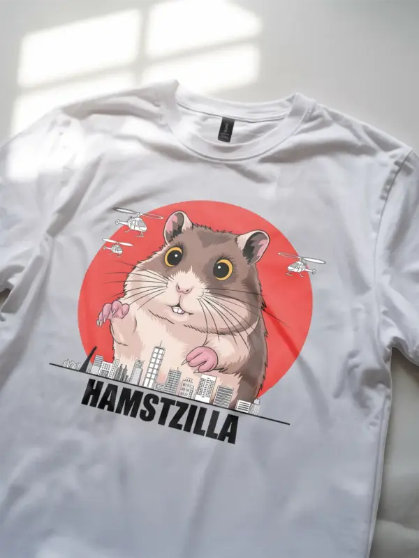 Hamsterzilla shirt - white