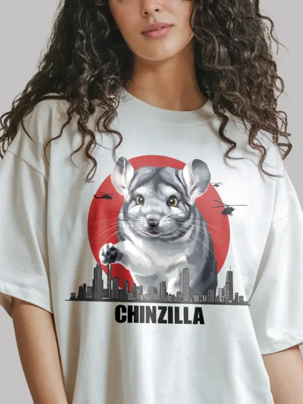 Chinzilla shirt white - chinzilla shirt