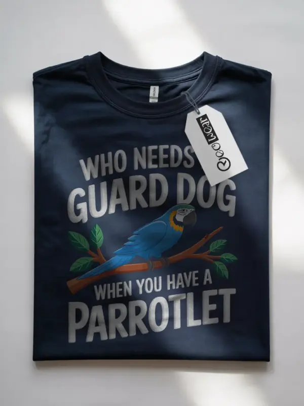 Navy parrot shirt – talking to my parrot today tee, cute pet bird tshirt