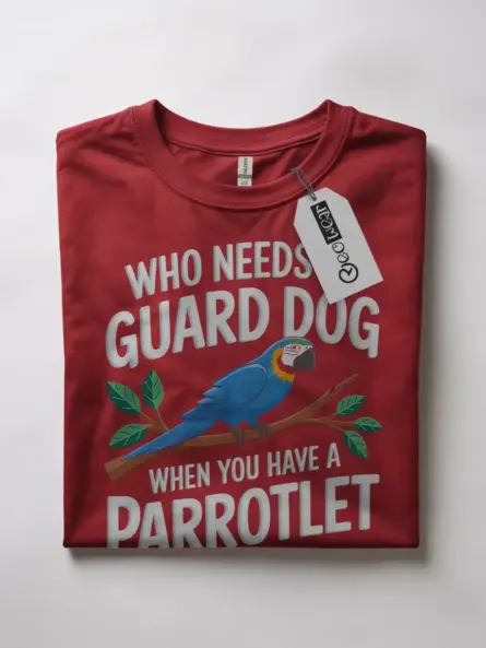 Red parrotlet t-shirt – blue and gold macaw shirt, funny parrot lover gift