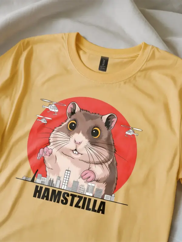 Hamsterzilla shirt - yellow