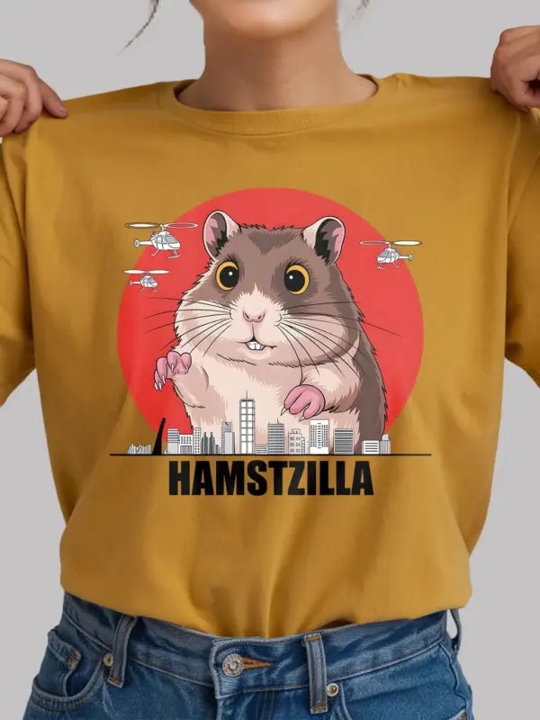 Hamsterzilla shirt - yellow