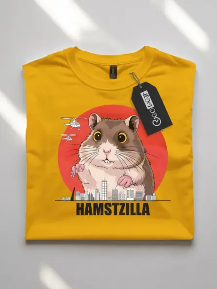 Hamsterzilla shirt - yellow