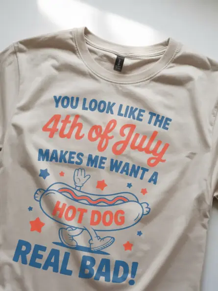 You look like the 4th of july shirt in natural – hot dog lover shirt, funny 4th july shirt, independence day tee