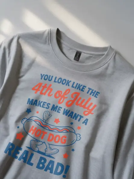 You look like the 4th of july shirt in sport grey – hot dog lover shirt, makes me want a hot dog shirt
