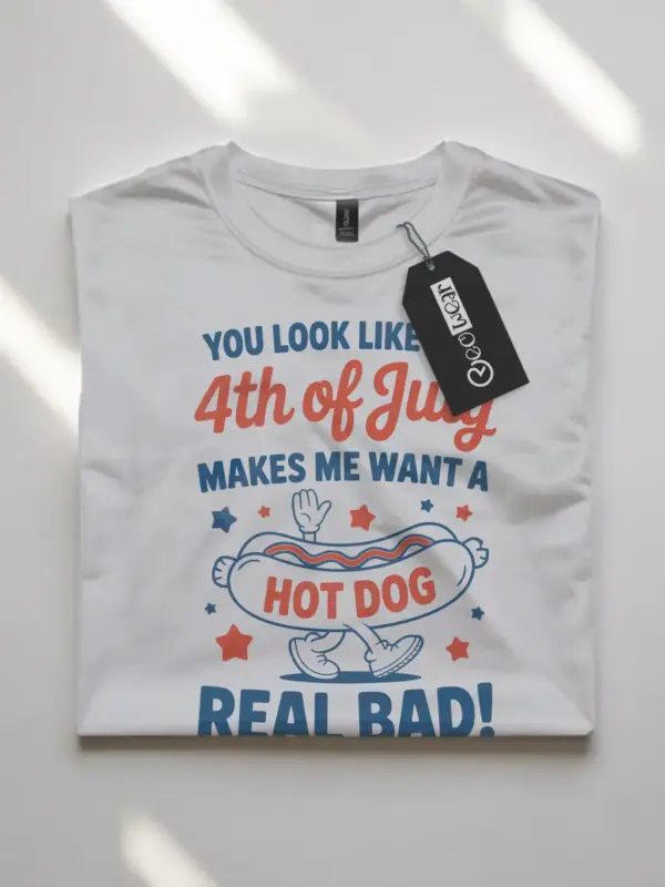 You look like the 4th of july shirt in white – funny 4th july shirt, independence day tee, hot dog lover shirt