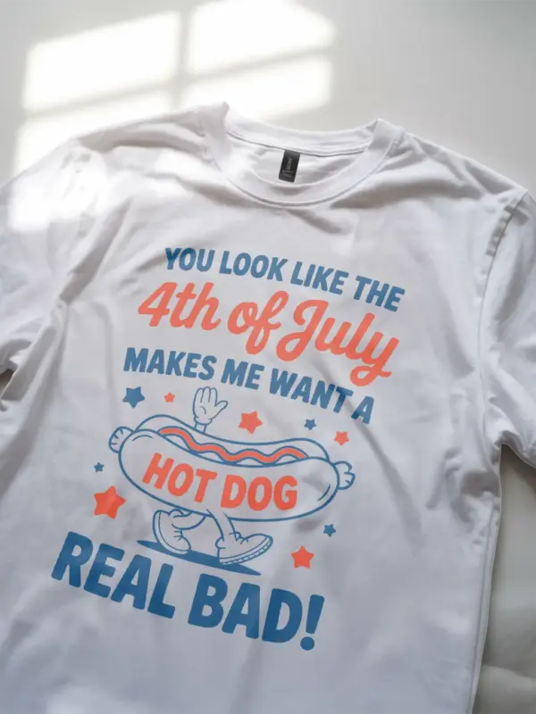 You look like the 4th of july shirt in white – funny 4th july shirt, independence day tee, hot dog lover shirt