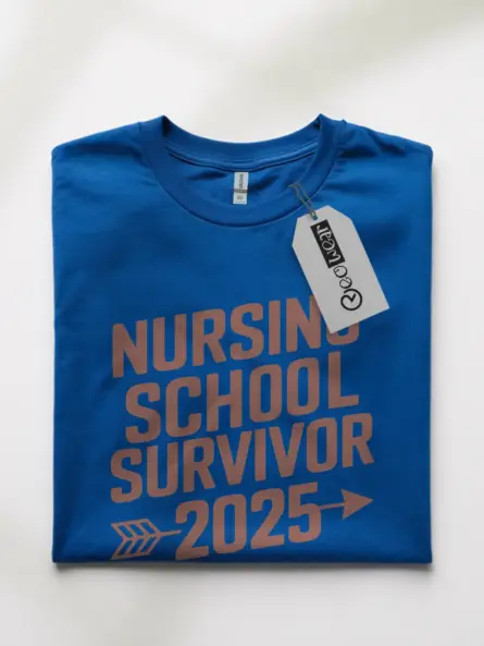 Royal blue nursing school survivor 2025 shirt – nurse pride tee