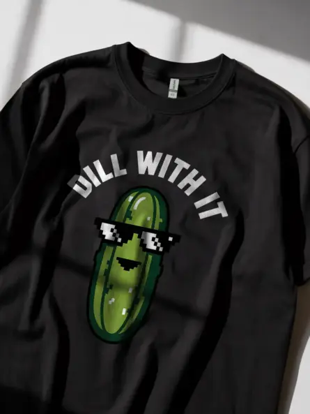 Black Pickle Pun Shirt