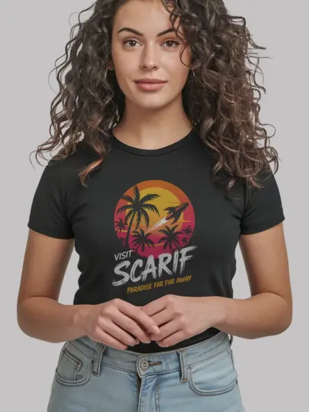 Black Scarif Pop Culture Planet Shirt