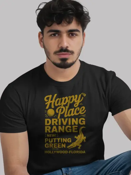 Black Nostalgic Golf Apparel lifestyle