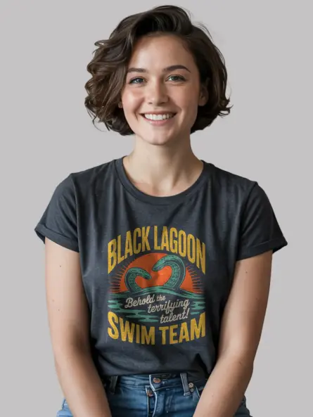 Dark Heather Creature from the Black Lagoon Tee lifestyle