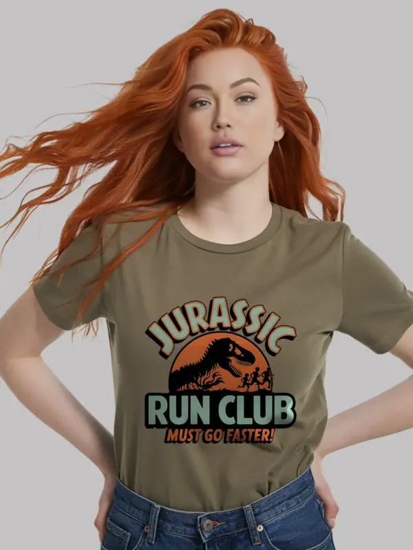 Military green Vintage Jurassic Park Parody Apparel lifestyle