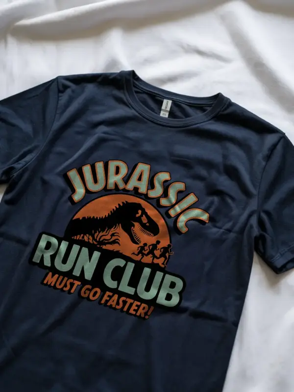 Navy Funny Running Group T-Shirt