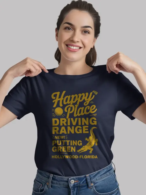 Navy Retro Driving Range T-Shirt