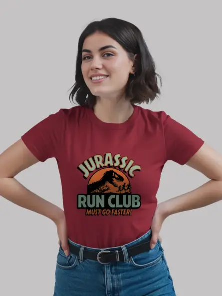 Red1970s Style Dinosaur Shirt lifestyle