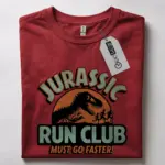 retro jurassic run club t-shirt