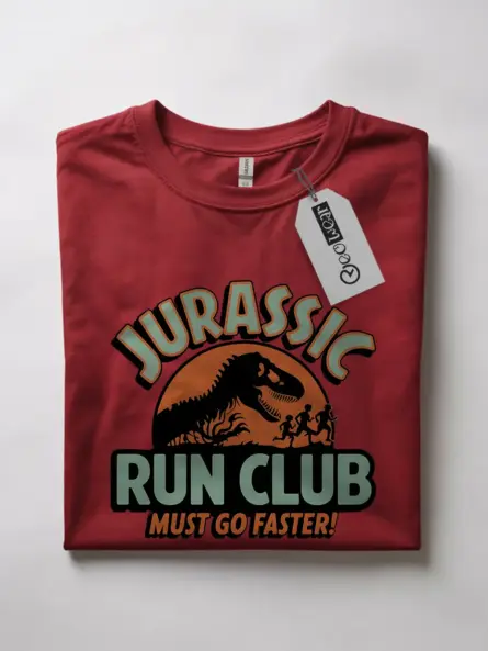 retro jurassic run club t-shirt
