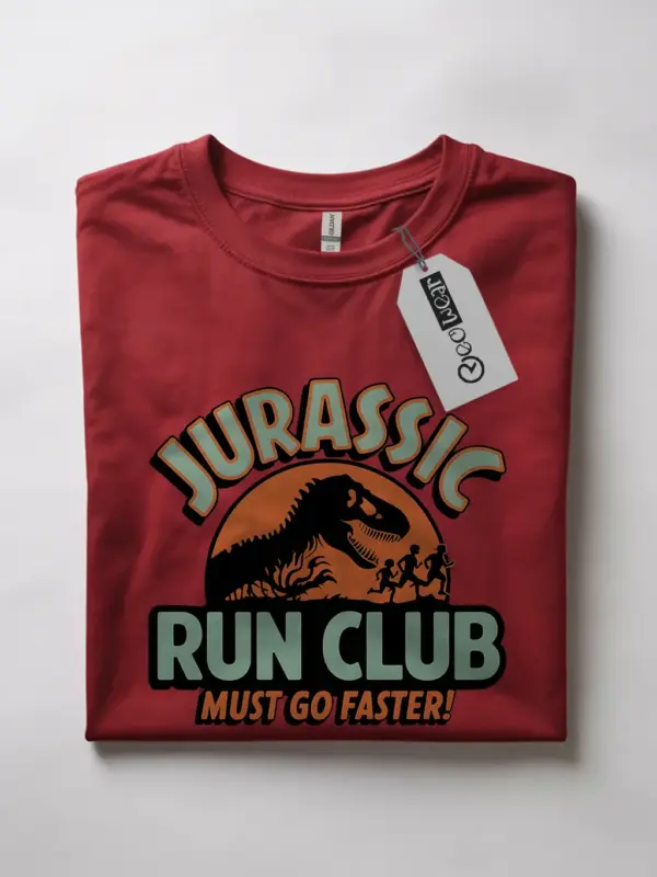 retro jurassic run club t-shirt