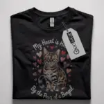 Bengal cat heart shirt