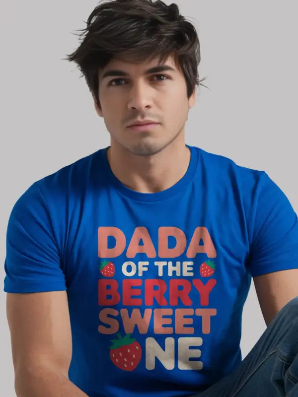 Royal blue berry sweet one dada shirt – sweet one dad tee